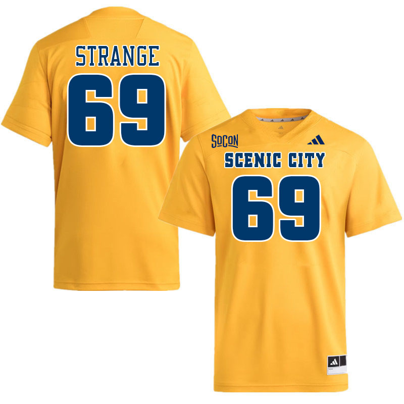 Chattanooga Mocs #69 Cole Strange College Football Jerseys,Uniforms Stitched-Gold